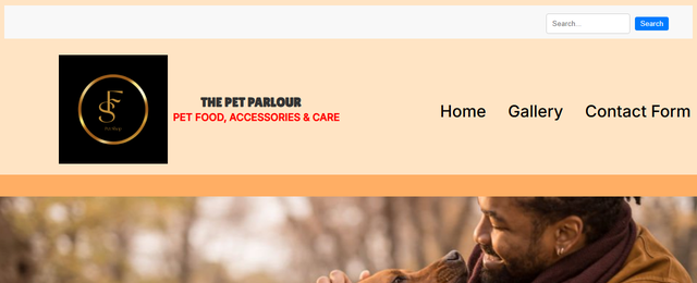 FS Petparlour homepage with hero banner